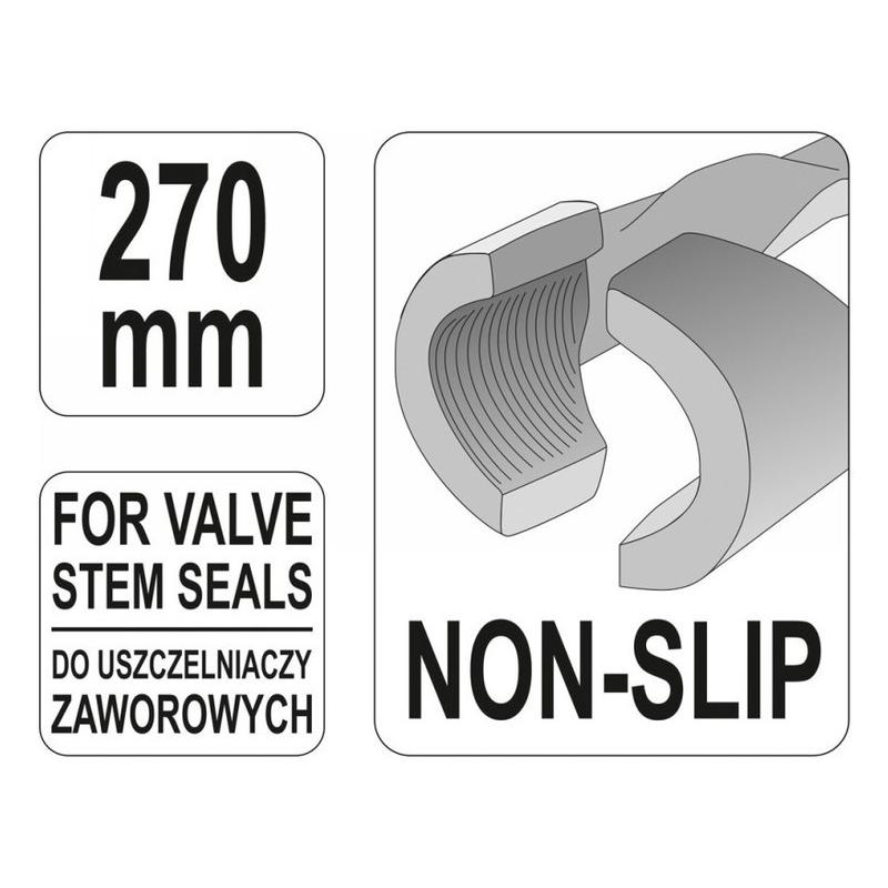 YATO Szelepszár szimering fogó, hosszú 270 mm (YT-0648)