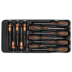Műszerész, Precíziós Csavarhúzó készlet, PZ, TORX, 12db, műhelykocsitálcával (84-247) Műszerész, Precíziós Csavarhúzó készlet, PZ, TORX, 12db, műhelykocsitálcával (84-247)