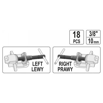YATO Fékmunkahenger szerelő készlet 18 részes (YT-0682)