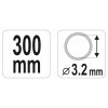 YATO Karos zsírzóhoz tömlő 300 mm (YT-0709)