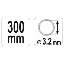 YATO Karos zsírzóhoz tömlő 300 mm (YT-0709) YATO Karos zsírzóhoz tömlő 300 mm (YT-0709)