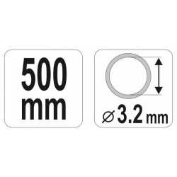 YATO Karos zsírzóhoz tömlő 500 mm (YT-0710) YATO Karos zsírzóhoz tömlő 500 mm (YT-0710)