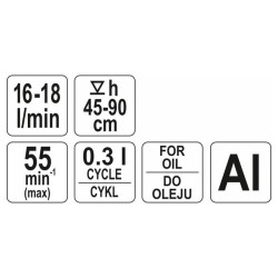 YATO Olajpumpa 16-18 l/perc (YT-0712)
