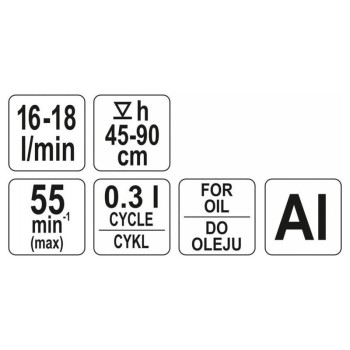 YATO Olajpumpa 16-18 l/perc (YT-0712) YATO Olajpumpa 16-18 l/perc (YT-0712)