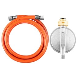 PB Gáz reduktor + tömlő szett gázpalackhoz, hőlégbefúvókhoz (Magyar, Holland), type G5 (90-083-2) PB Gáz reduktor + tömlő szett gázpalackhoz, hőlégbefúvókhoz (Magyar, Holland), type G5 (90-083-2)