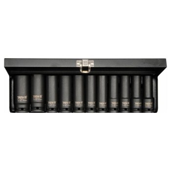 YATO YT-1054 gépi hosszú dugókulcs készlet 1/2 col 10-24 mm CrMo