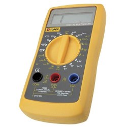 MULTIMÉTER Digitális, AC V, DC A, DC V, Ellenállás, Dióda, Akku mérő 1,5V, 9V (94W104) MULTIMÉTER Digitális, AC V, DC A, DC V, Ellenállás, Dióda, Akku mérő 1,5V, 9V (94W104)