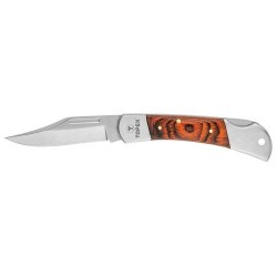 Kés, Összecsukható kés retesszel, 7, 5cm penge, fa markolat (98Z017) Kés, Összecsukható kés retesszel, 7, 5cm penge, fa markolat (98Z017)