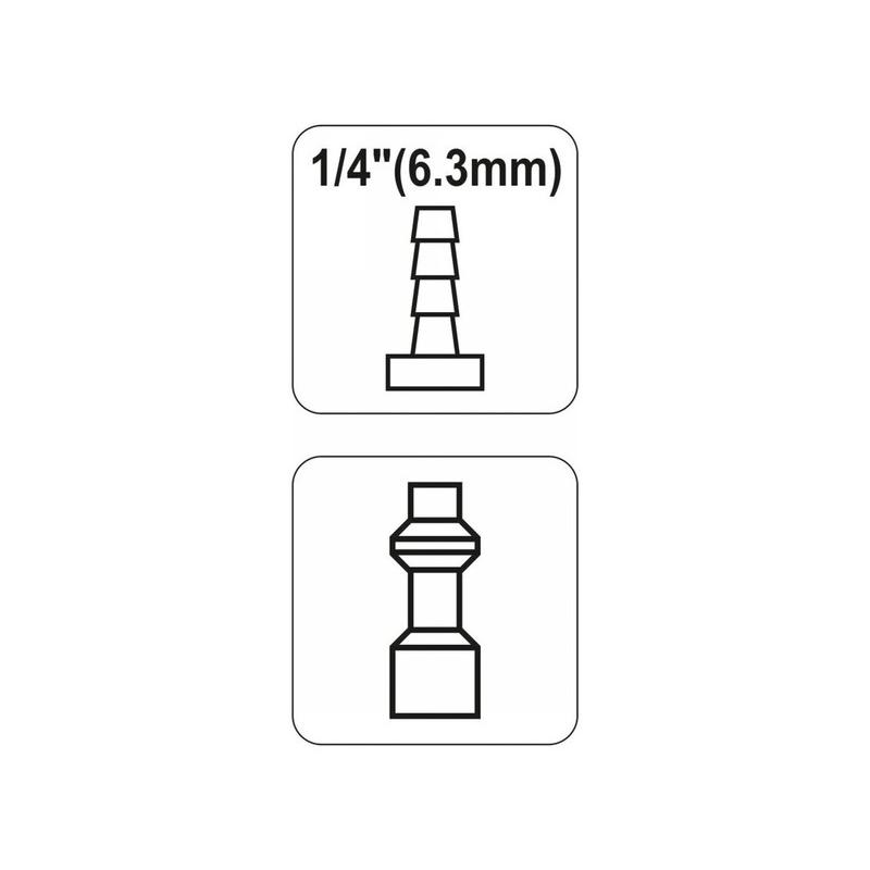 YATO Tömlővég 1/4' csőcsatlakozó (YT-2405)