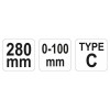 YATO C-alakú önzáró fogó 280 mm (YT-2466) YATO C-alakú önzáró fogó 280 mm (YT-2466)