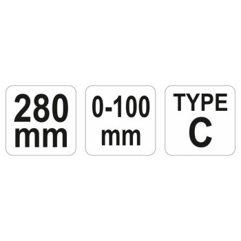 YATO C-alakú önzáró fogó 280 mm (YT-2466) YATO C-alakú önzáró fogó 280 mm (YT-2466)