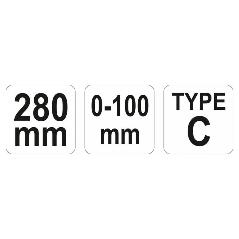 YATO C-alakú önzáró fogó 280 mm (YT-2466) YATO C-alakú önzáró fogó 280 mm (YT-2466)