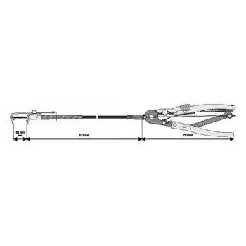 YATO Vízcsőbilincs fogó flexibilis 613 mm (YT-0653)