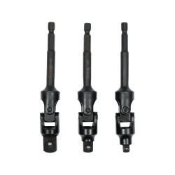 YATO Csuklós dugókulcs adapter készlet 3 részes 1/4' Hex - 1/4' 3/8' 1/2' négyszög CrV (YT-04641) YATO Csuklós dugókulcs adapter készlet 3 részes 1/4' Hex - 1/4' 3/8' 1/2' négyszög CrV (YT-04641)