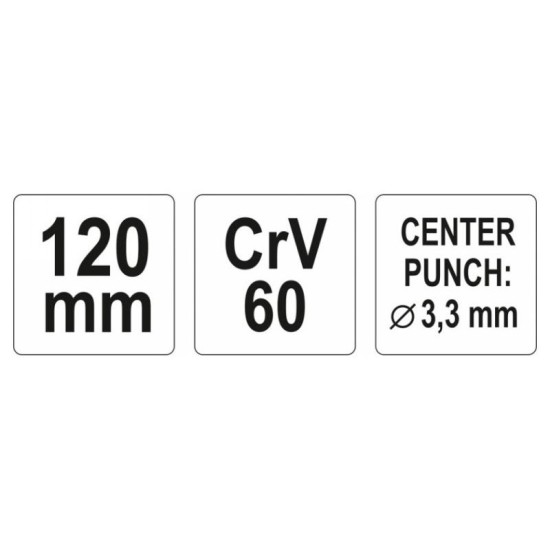 YATO Pontozó 120 mm CrV60 (YT-4691) YATO Pontozó 120 mm CrV60 (YT-4691)