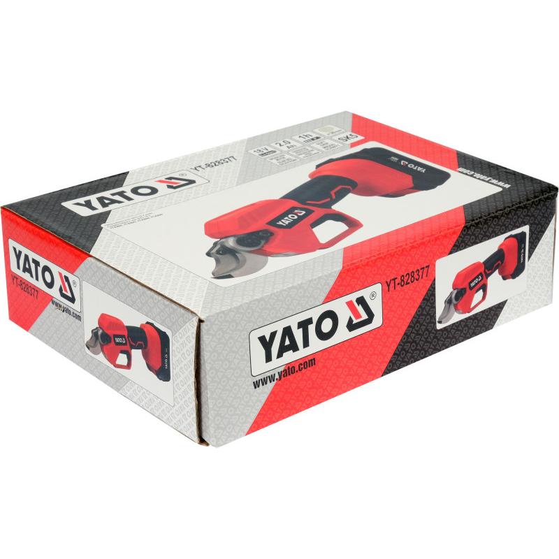 YATO Akkus metszőolló 18 V (1 x 2 Ah akksi + töltő) (YT-828377)