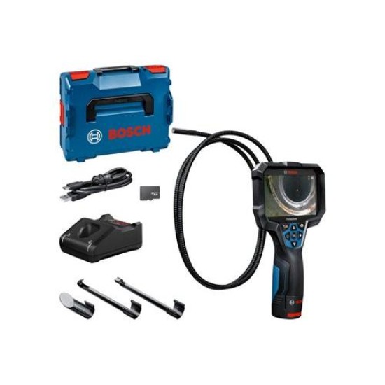 BOSCH Akkus vizsgálókamera GIC 12V-5-27 C  L-Boxxban (1 x 2,0 Ah + gyorstöltő) (0601241401)