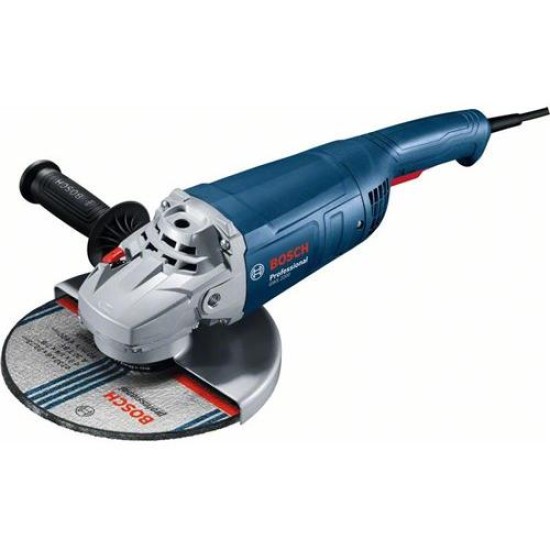 BOSCH Sarokcsiszoló 230 mm GWS 2200-230 lágy indítású, kartondobozban / 2200 W (06018C1320)