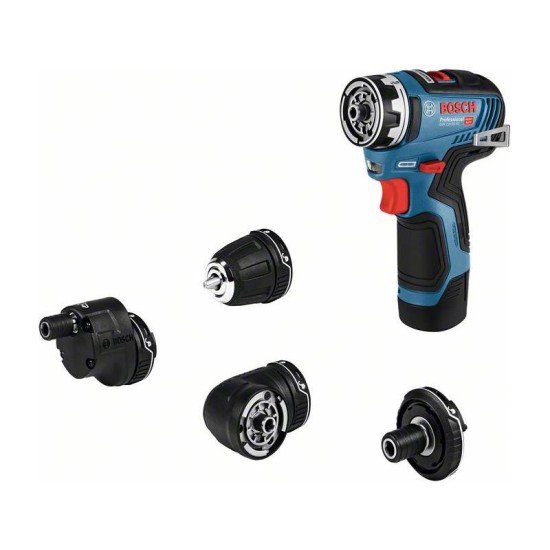 BOSCH Akkus fúrócsavarozó GSR 12V-35 FC (2 x 3.0Ah akkuval, teljes szett L-boxx-ban) (06019H3000)