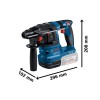 BOSCH Akkus fúrókalapács GBH 185-LI kartondobozban (akku és töltő nélkül) SDS-Plus (0611924020)