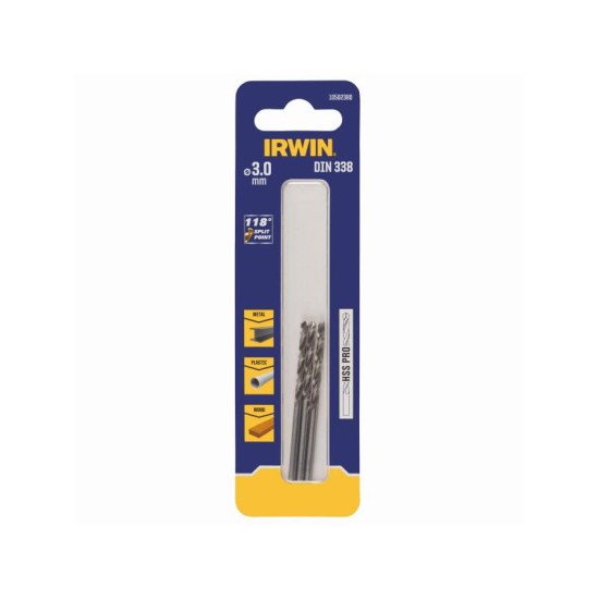 IRWIN Csigafúró 3 x 61/33 mm HSS PRO hengeres (3 db/cs) (10502380)