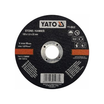 YATO Vágókorong kőre 125 x 1,5 x 22 mm (YT-5932)