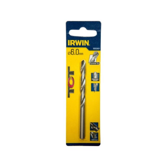 IRWIN Csigafúró 6 x 93/57 mm HSS TCT hengeres (10502651)