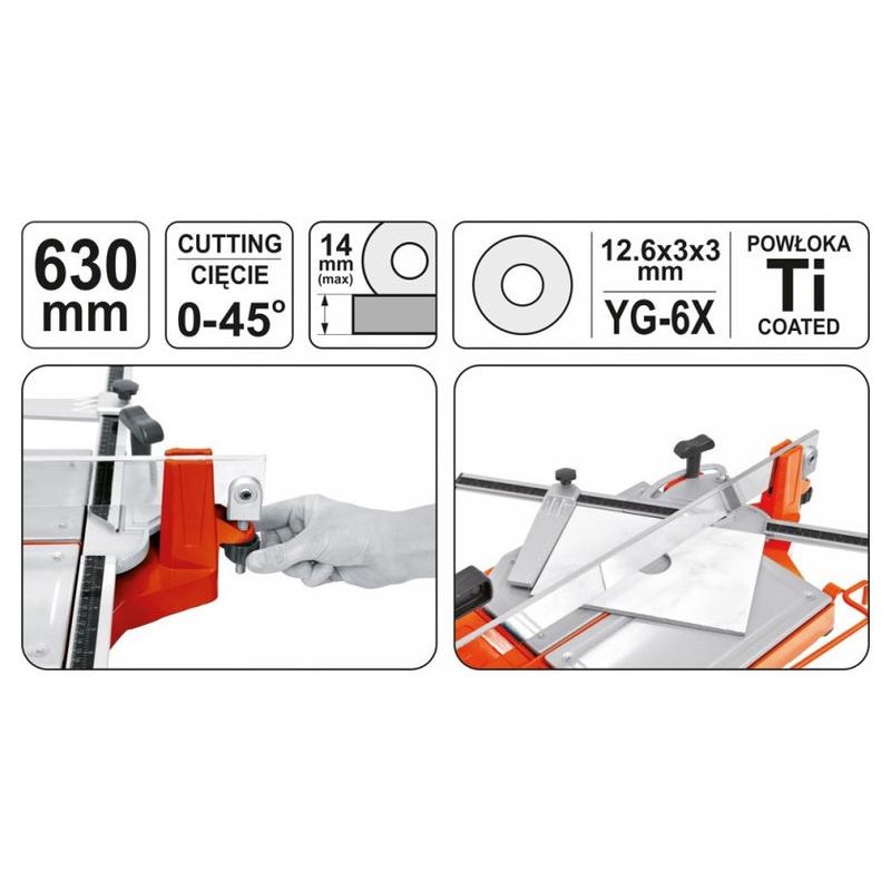 YATO Csempevágó 630 mm 1 sínes (YT-3703)
