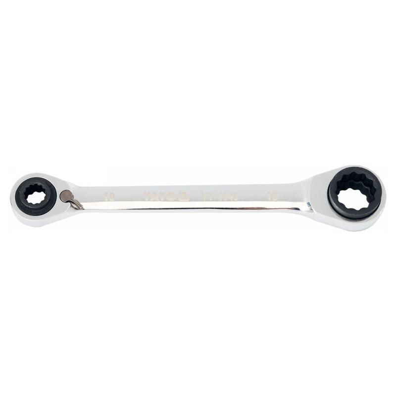 YATO Racsnis csillagkulcs 10-13 mm x 17-19 mm / 200 mm 72T CrV (YT-4945)