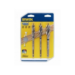 IRWIN Fafúrószár készlet 3 részes 230 mm bit befogású Blue Groove Power (14-16-18 mm) (10507720) IRWIN Fafúrószár készlet 3 részes 230 mm bit befogású Blue Groove Power (14-16-18 mm) (10507720)