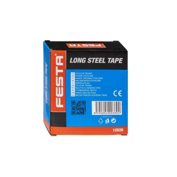 FESTA Mérőszalag 20 m x 10 mm acél zárt (12020F)