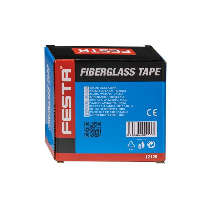 FESTA Mérőszalag 20 m x 14 mm üvegszálas zárt (12120F)