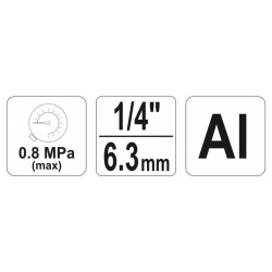 YATO Lefúvató pisztoly rövid és hosszú szár 1/4' (YT-2373) YATO Lefúvató pisztoly rövid és hosszú szár 1/4' (YT-2373)