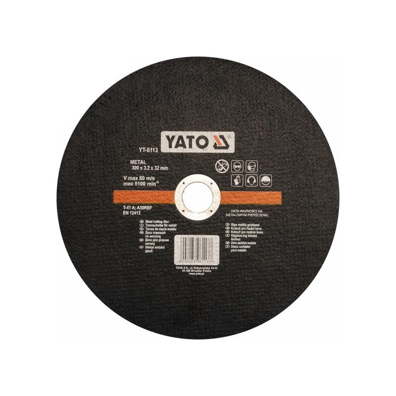 YATO Vágókorong fémre 300 x 3,2 x 32 mm (YT-6113) YATO Vágókorong fémre 300 x 3,2 x 32 mm (YT-6113)
