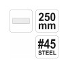 YATO Lapos ráspoly 250 mm / # 45 durva (YT-6219)