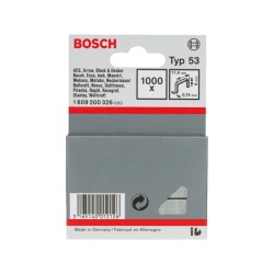 BOSCH Tűzőkapocs 6 x 11,4 x 0,74 mm HT14 tűzőgéphez (1000 db/cs) (1609200326) BOSCH Tűzőkapocs 6 x 11,4 x 0,74 mm HT14 tűzőgéphez (1000 db/cs) (1609200326)