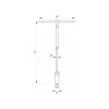 YATO T-kulcs 8 mm / 310 mm forgatható nyéllel CrV (YT-1552)