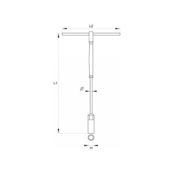 YATO T-kulcs 8 mm / 310 mm forgatható nyéllel CrV (YT-1552)