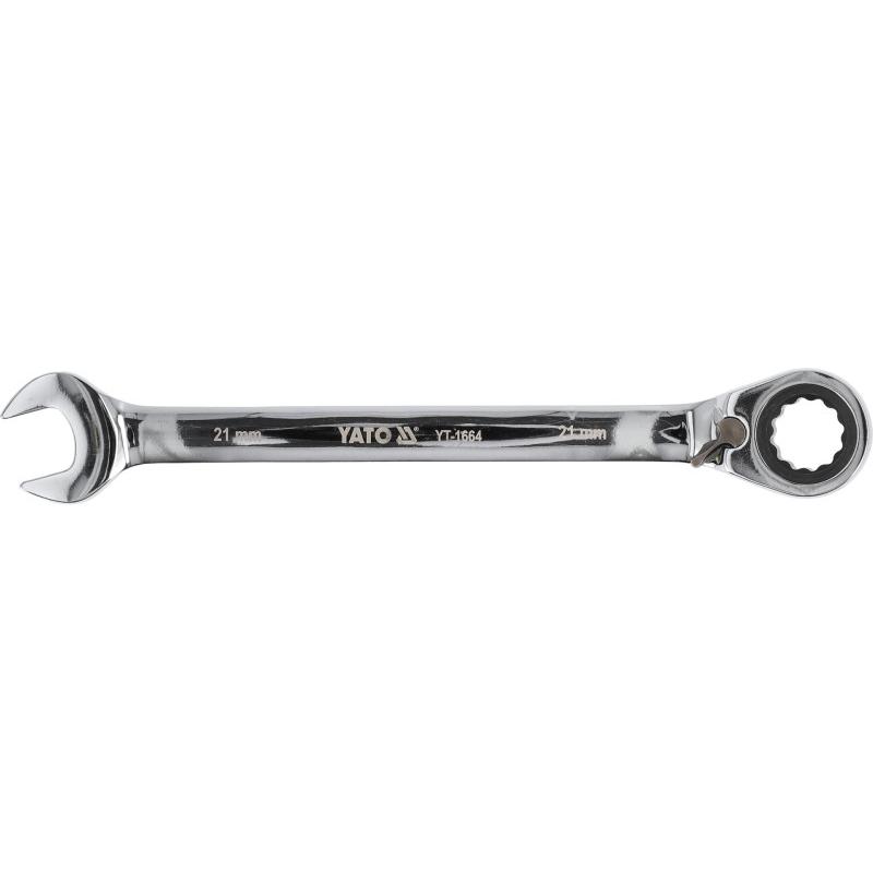 YATO Racsnis irányváltós csillag-villáskulcs 21 mm / 290 mm 72T CrV (YT-1664)