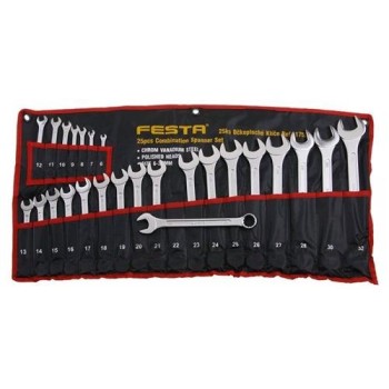 FESTA Csillag-villáskulcs készlet 25 részes 6-32 mm CrV Profi (17534F)