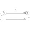 YATO Racsnis irányváltós csillag-villáskulcs 22 mm / 290 mm 72T CrV (YT-1665)