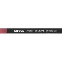 YATO Fémfűrészlap kézi 300/12 mm 24TPI bimetál (M2+6150) (2 db/cs) (YT-3461) YATO Fémfűrészlap kézi 300/12 mm 24TPI bimetál (M2+6150) (2 db/cs) (YT-3461)