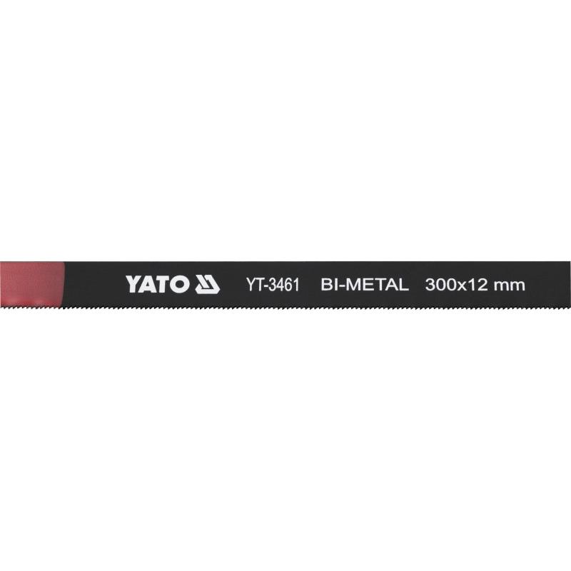 YATO Fémfűrészlap kézi 300/12 mm 24TPI bimetál (M2+6150) (2 db/cs) (YT-3461)