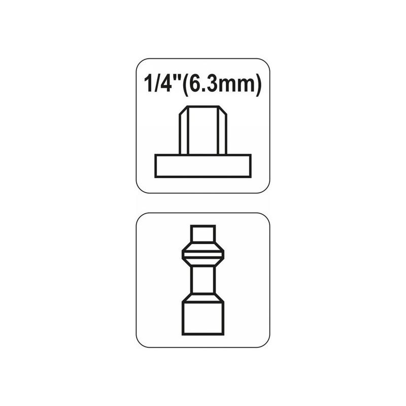 YATO Pneumatikus tömlővég 1/4' menetes (YT-2399)
