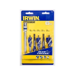 IRWIN Fafúró szett 5 részes bit Blue Groove 6x (1922007) IRWIN Fafúró szett 5 részes bit Blue Groove 6x (1922007)