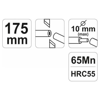 YATO Kábelvágó és blankoló fogó 175 mm/10 mm/0,5-6 mm2 automata (YT-2268)