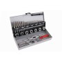 FESTA Menetfúró és metsző készlet (kézi) 32 részes HSS M3-M12-ig (20391F)