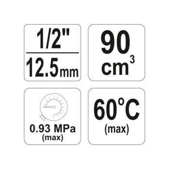 YATO Pneumatikus levegő szűrő nyomásszabályzóval 1/2' (YT-2383)