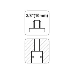 YATO Pneumatikus gyorscsatlakozó 3/8' menetes (YT-2391)