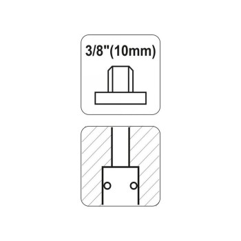 YATO Pneumatikus gyorscsatlakozó 3/8' menetes (YT-2391)